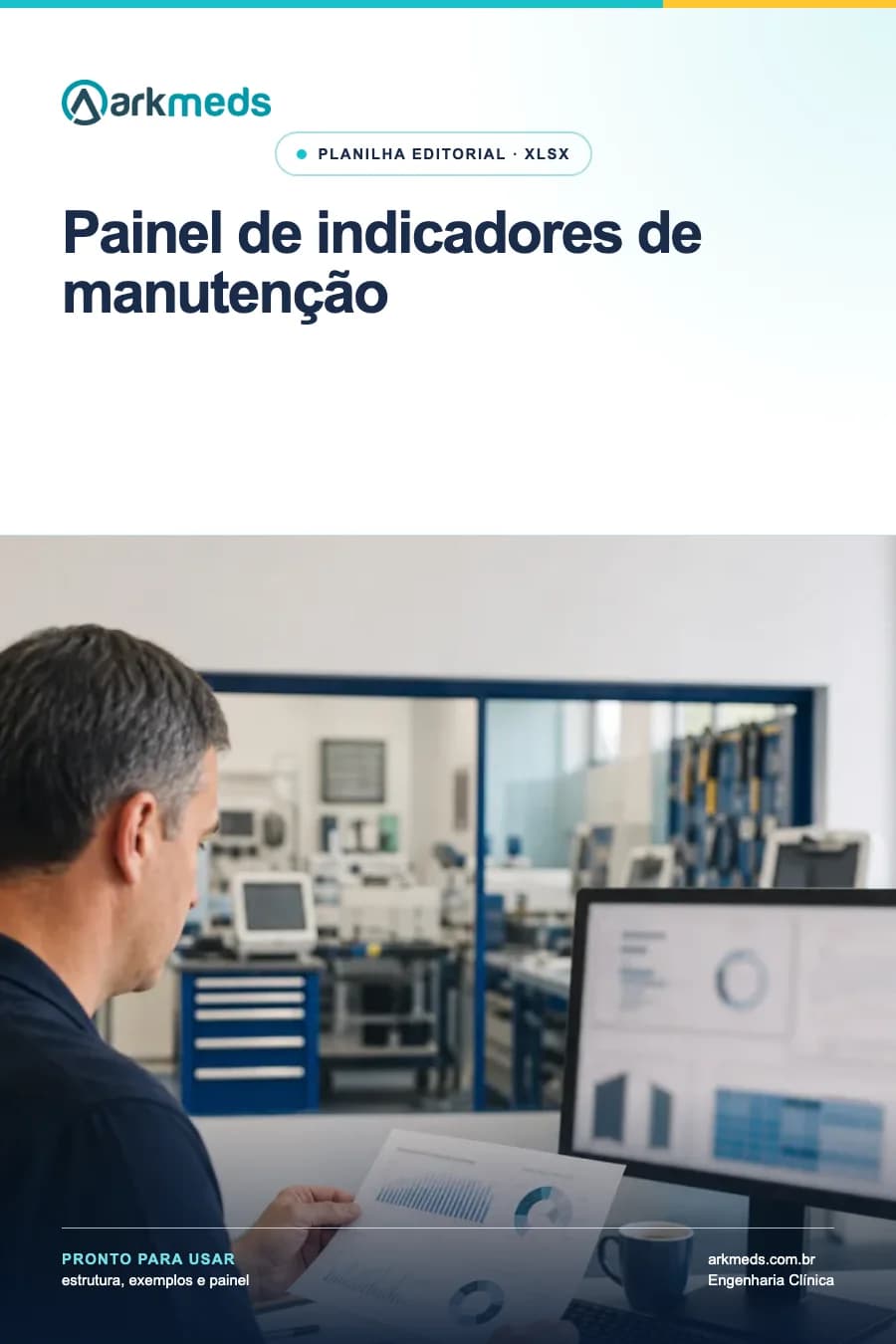 Prévia do dashboard da planilha
