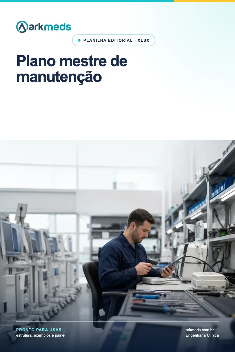 Prévia do dashboard da planilha